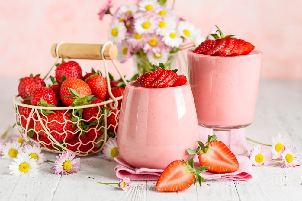 Banano-badem smoothie